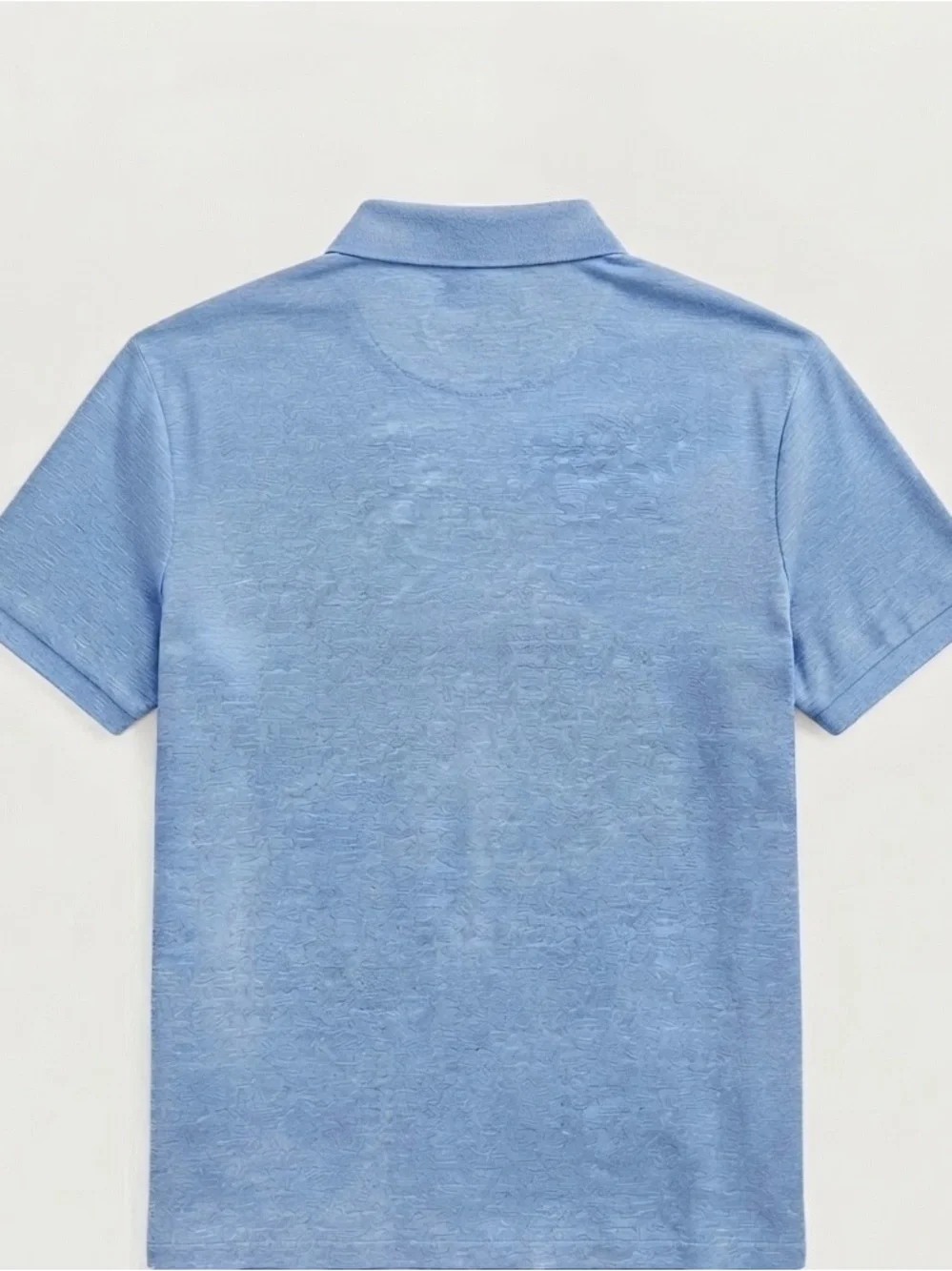POLO Ralph Lauren Men's Weathered Light Blue Classic Fit Polo Shirt - Size L